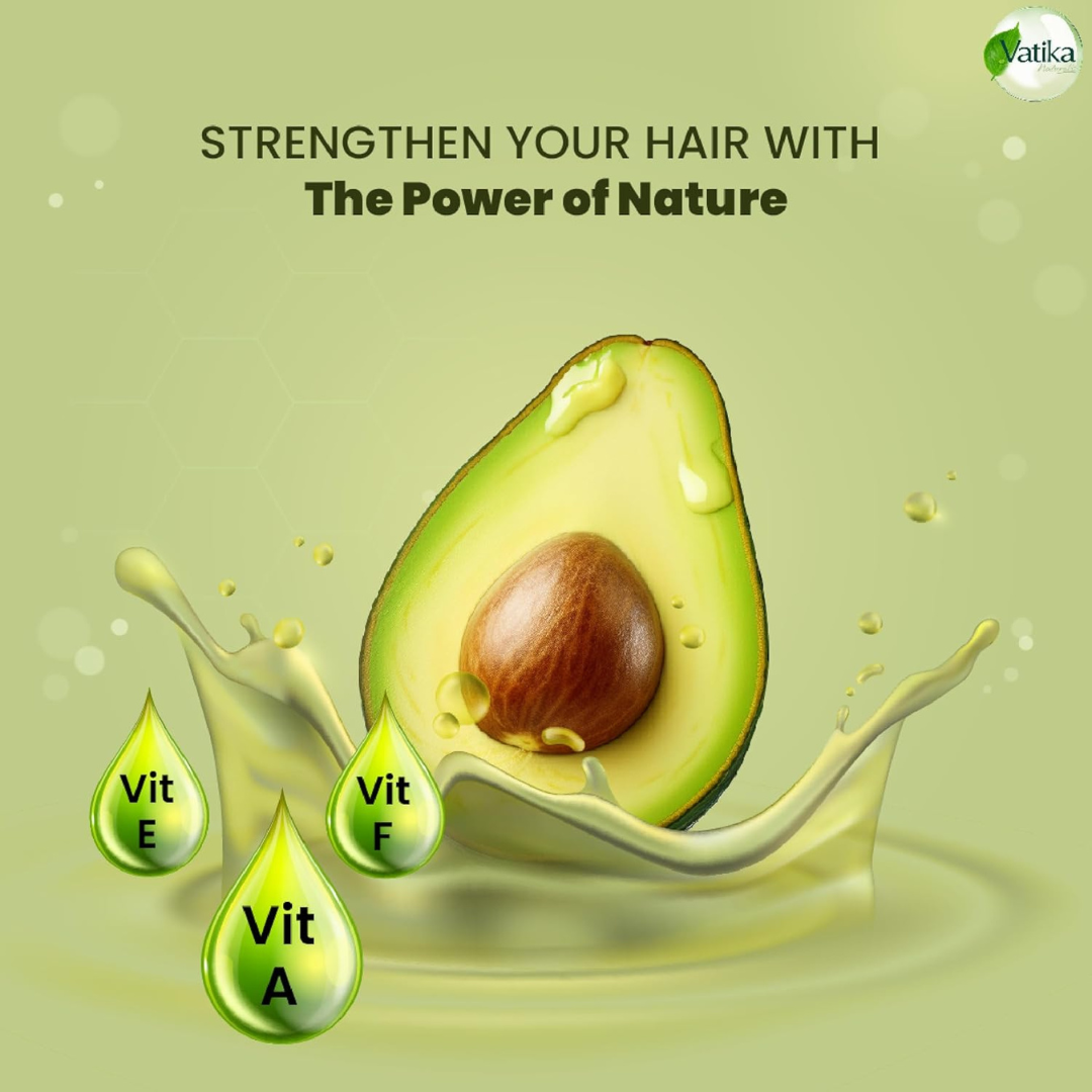 Vatika Naturals Mexican Avocado Hair Oil 200ml | Natural Oleic Acid & Vitamin A, E, F | For Shiny, Strong and Nourished Hair | No Paraben, No Sulfate, No Silicone