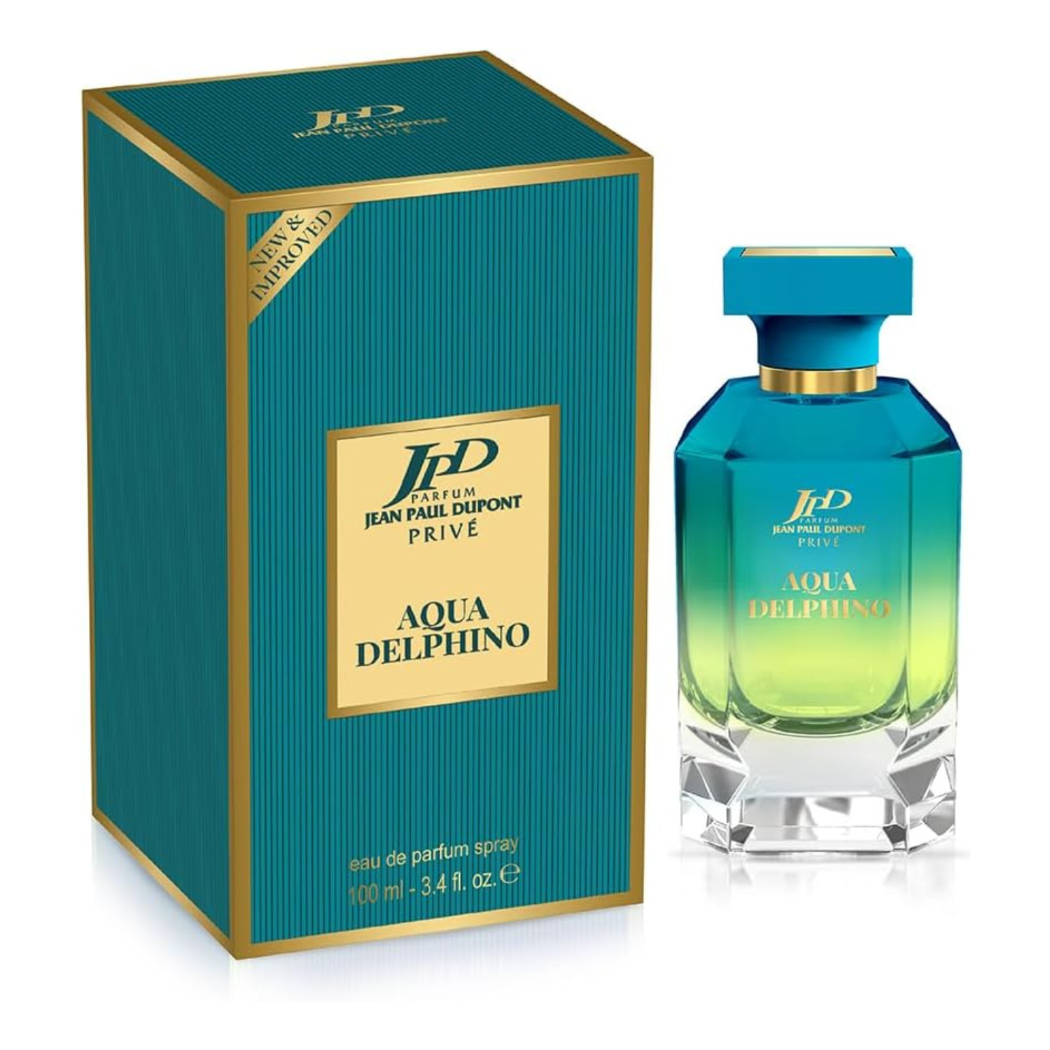Jean Paul Dupont (JPD) Privé Aqua Delphino - Luxury Perfume for Men and Women - with Citrus, Spicy and Woody notes - Eau de Parfum Unisex 100ml