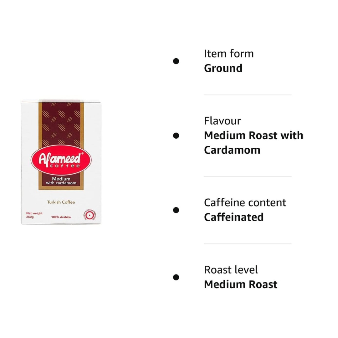 Al Ameed Cofee Alameed Turkish Medium With Cardamom