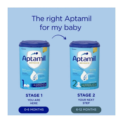 Aptamil Advance 1 Infant Formula Milk From 0-6 Months, Easy To Use Pack, 800g