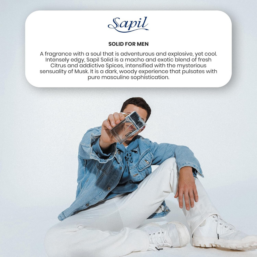 Sapil Solid for Men Eau De Toilette 100ml