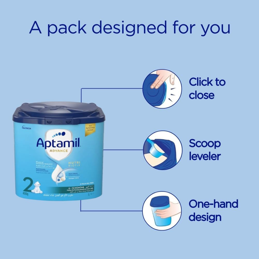 Aptamil Advance 2 Follow On Formula from 6-12 months, 400g