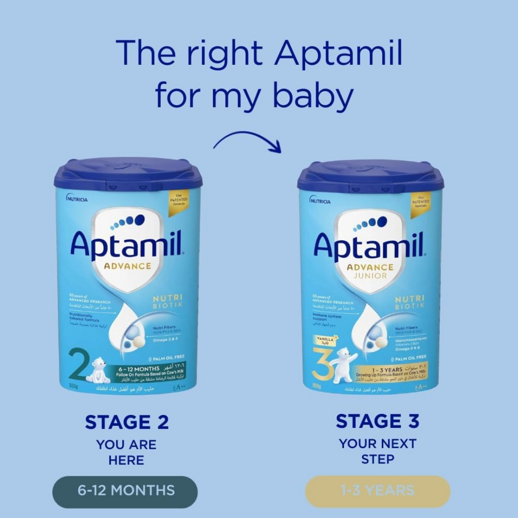 Aptamil Advance 2 Follow-On Formula Milk From 6-12 Months, Easy To Use Pack, 800g
