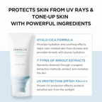 SKIN1004 Hyalu-Cica Water-Fit Sun Serum SPF 50 PA++++| Lightweight Korean Sunscreen for All Skin Types with Hyaluronic Acid & Centella, 50ml