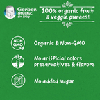 Nestle Gerber Organic Puree Apple, Banana, Blueberry & Blackberry Baby Food, 90G, large