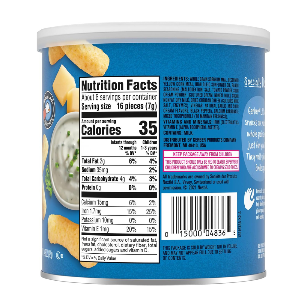Gerber Lil' Crunchies, Ranch