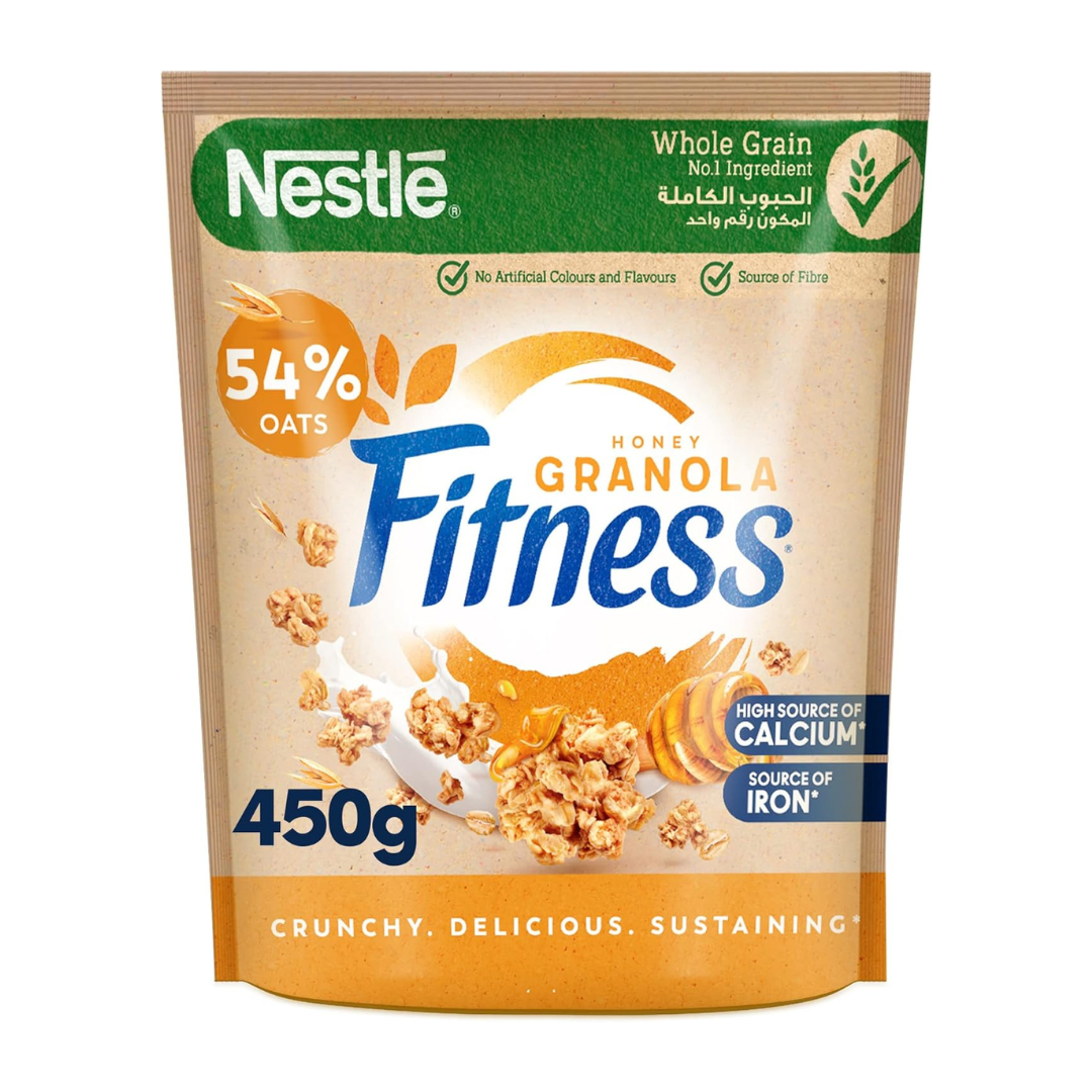 Fitness Nestle Fitness Breakfast Cereal Granola Clusters Oats With Honey 450g