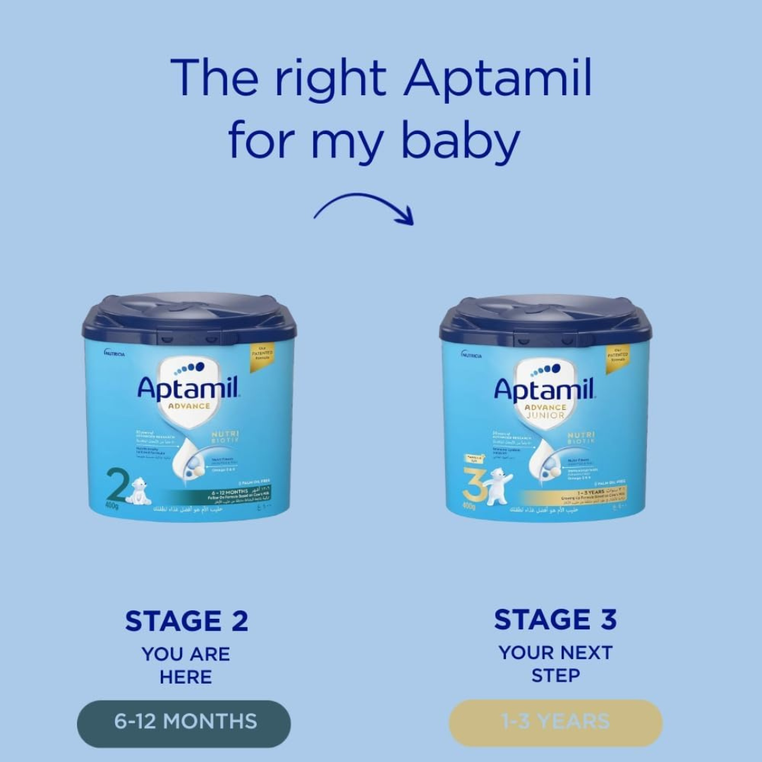 Aptamil Advance 2 Follow On Formula from 6-12 months, 400g