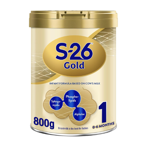 Nestle S26 GOLD Stage 1, 0-6 Months Starter Infant Formula for Babies, Tin 800g