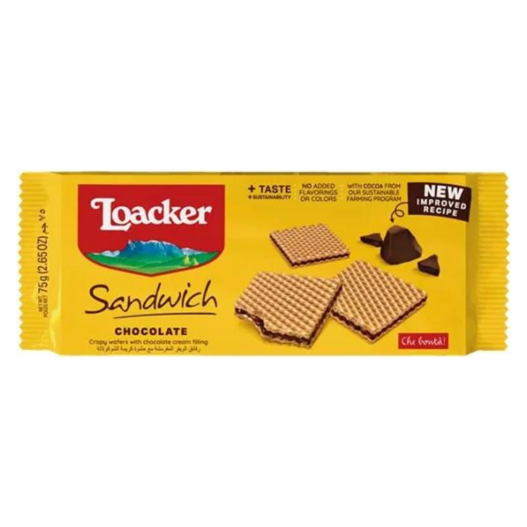 Loacker Chocolate Sandwich, 75 gm
