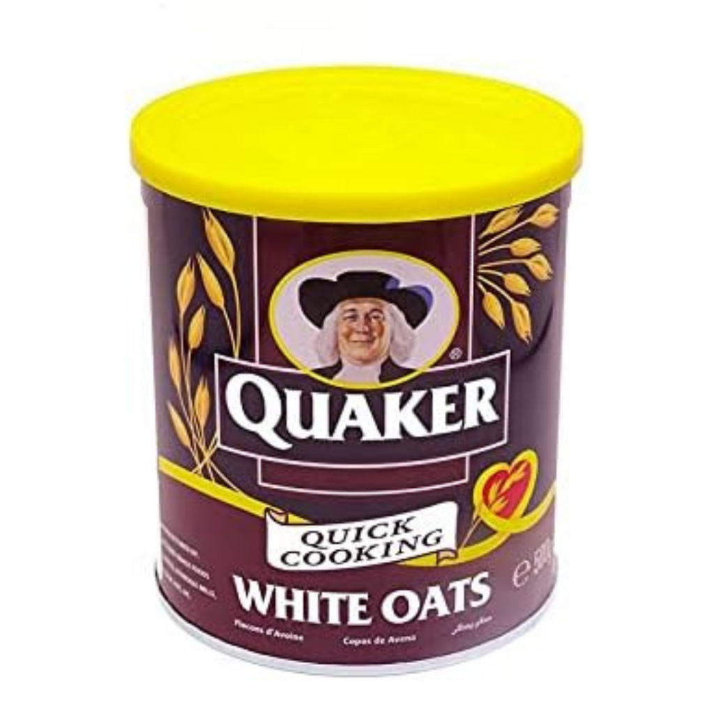 Quaker Quick Cooking White Oats in a Tin, 500g