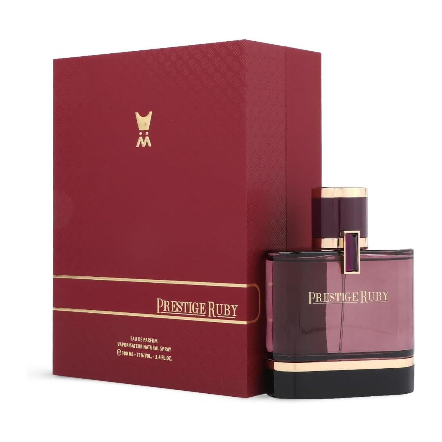 Almajed for Oud Prestige Ruby Eau De Parfum - A unique, harmonious blend of amber and fresh - 100 ml