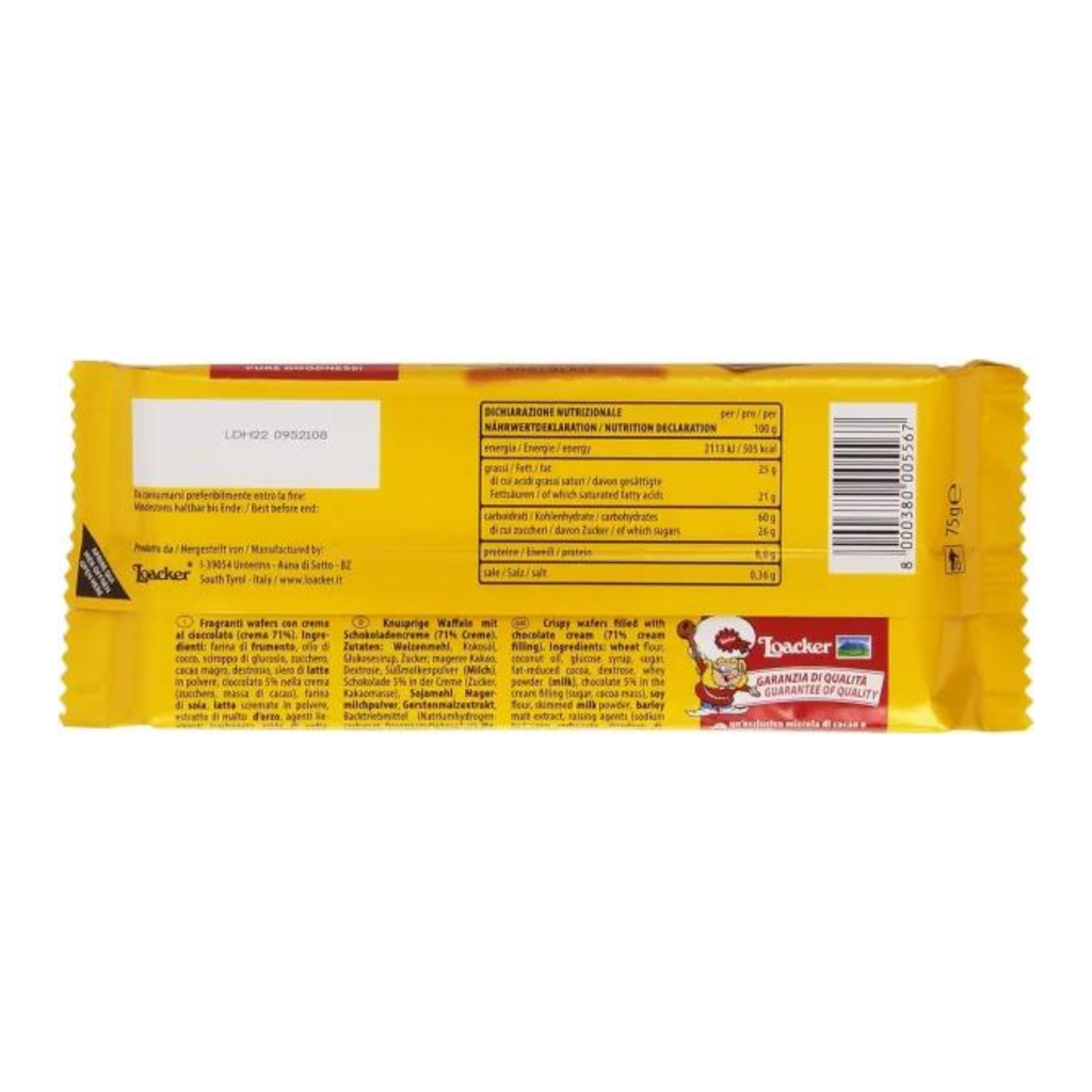 Loacker Chocolate Sandwich, 75 gm
