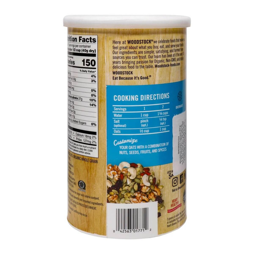 Woodstock Organic Instant Oatmeal 454g