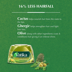 Vatika Naturals Anti-Hair Fall Conditioner Cream - Enriched With Ghergir, Cactus & Olive - Strengthens & Nourishes Weak Hair - 140 ml