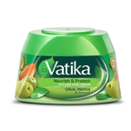 Vatika Naturals Nourish & Protect Styling Hair Cream | Henna, Almond, Aloe Vera & Nourishing Vatika Oils | Style & Texture - 140 ml