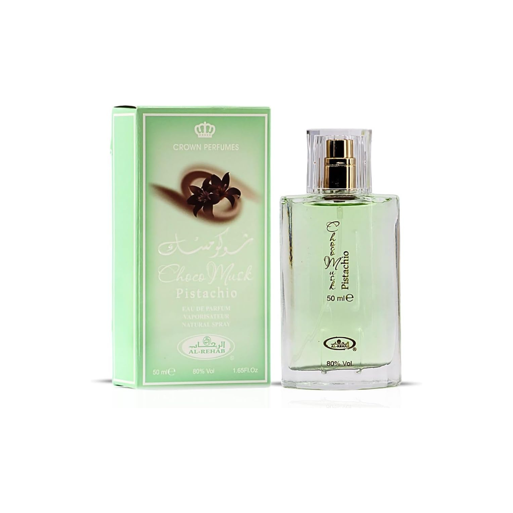 Al Rehab Choco Musk Pistachio Eau de Parfum, Unisex Fragrance, 50ml