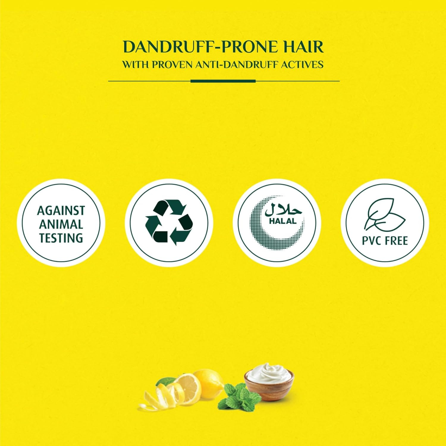 Vatika Naturals Dandruff Guard Shampoo - Enriched With Lemon & Yoghurt - Removes & Prevents Dandruff - 400 ml