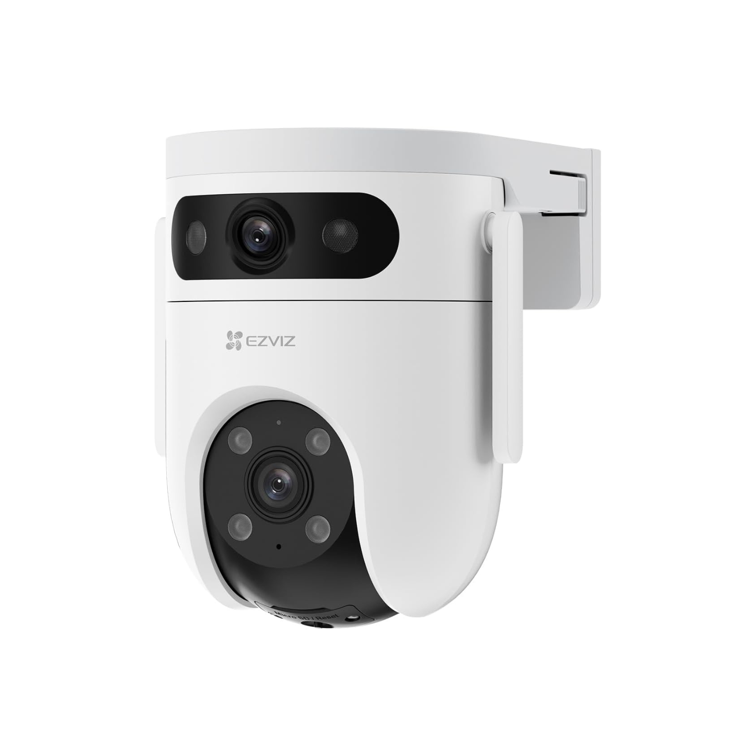 EZVIZ by Hikvision|3K H9C Dual-Lens 4K(5MP+5MP) Pan & Tilt Wi-Fi Camera|2-Way Talk|AI-Powered Human/Vehicle Detection|Active Defense with Siren and Strobe Light|Weatherproof Design|Upto 512GB Support