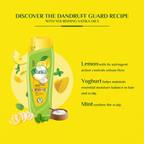 Vatika Naturals Dandruff Guard Shampoo - Enriched With Lemon & Yoghurt - Removes & Prevents Dandruff - 400 ml