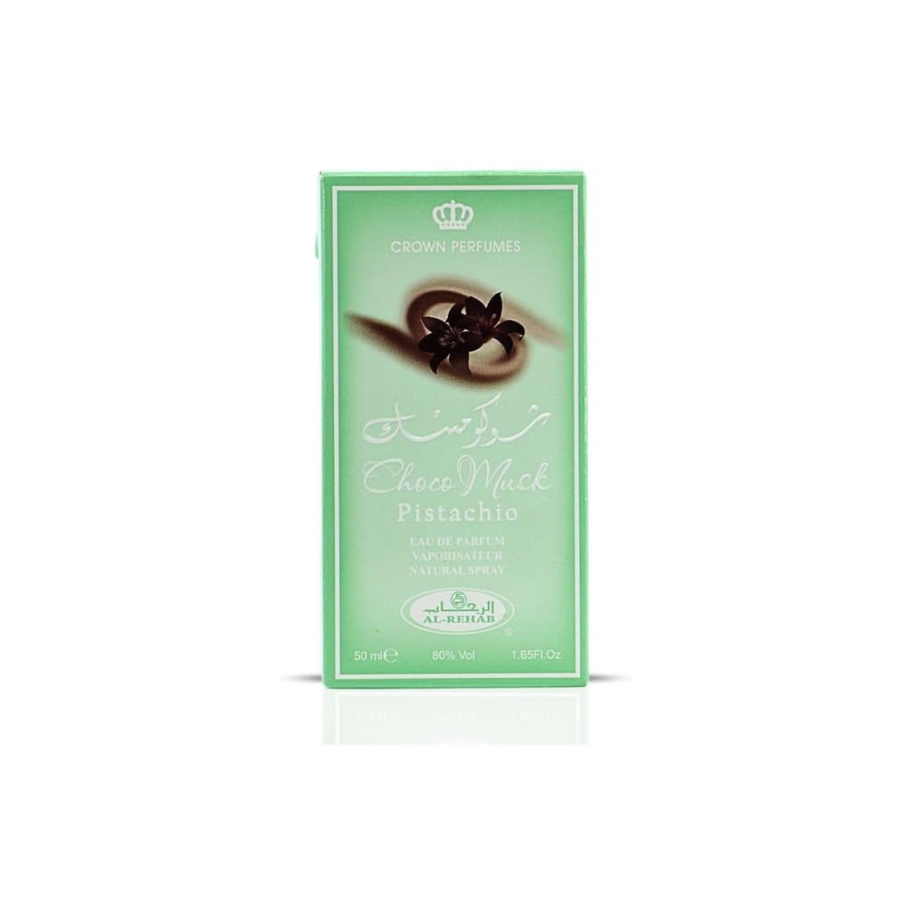 Al Rehab Choco Musk Pistachio Eau de Parfum, Unisex Fragrance, 50ml