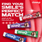 Closeup Triple Fresh Gel Toothpaste, Red Hot, for 24HR fresh breath, 75ml x 4