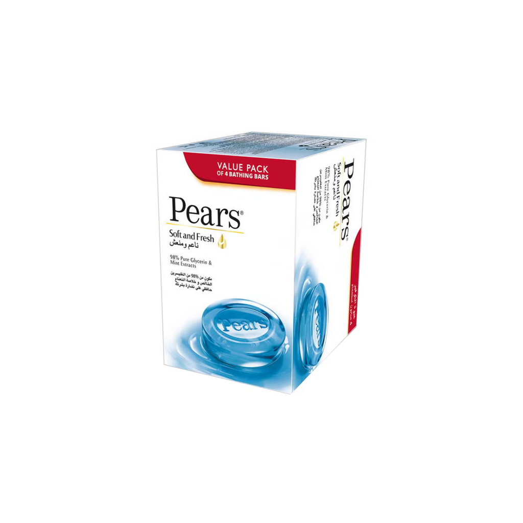 Pears Soft And Fresh Soap Pack Of 4 125grams