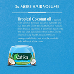 Vatika Naturals Volume & Thickness Styling Hair Cream with Tropical Coconut – 140 ml
