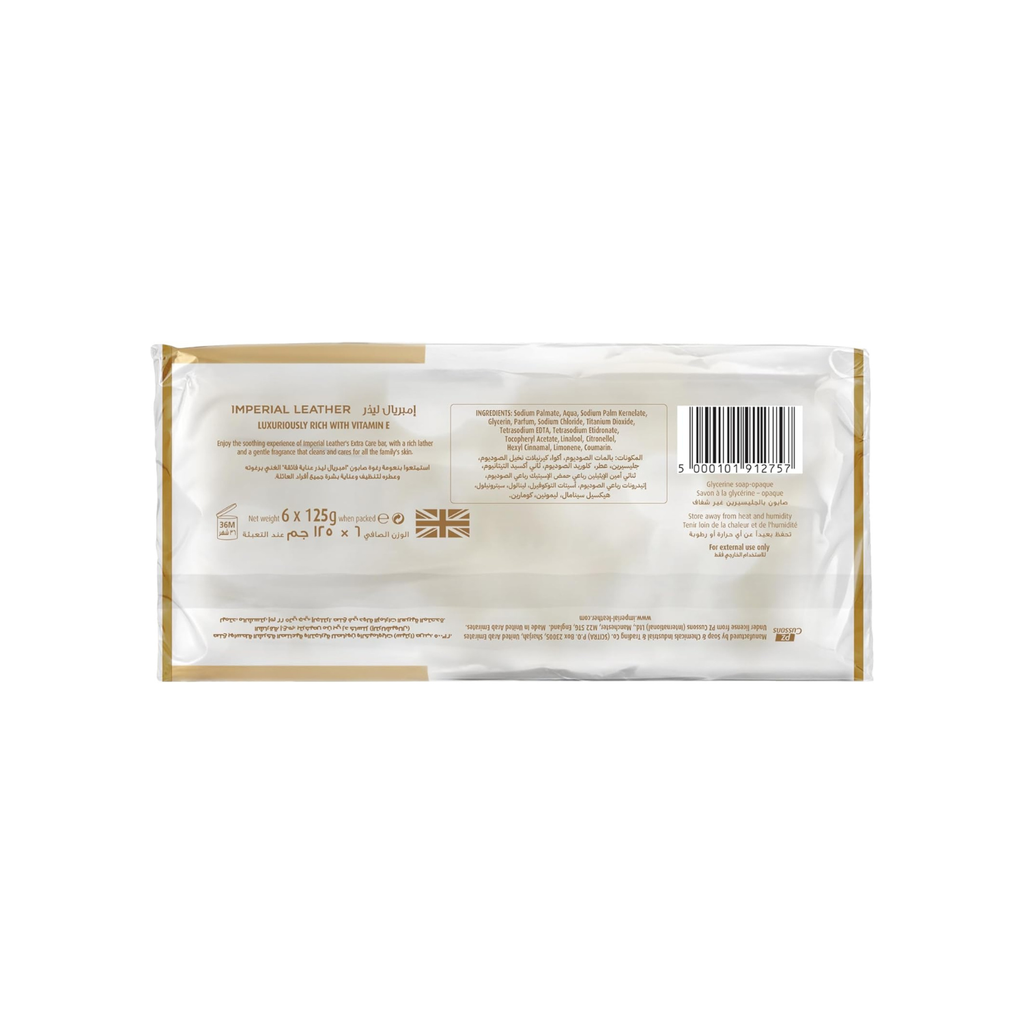 Imperial Leather Soap (Extra Care) Pack of 6, 125g