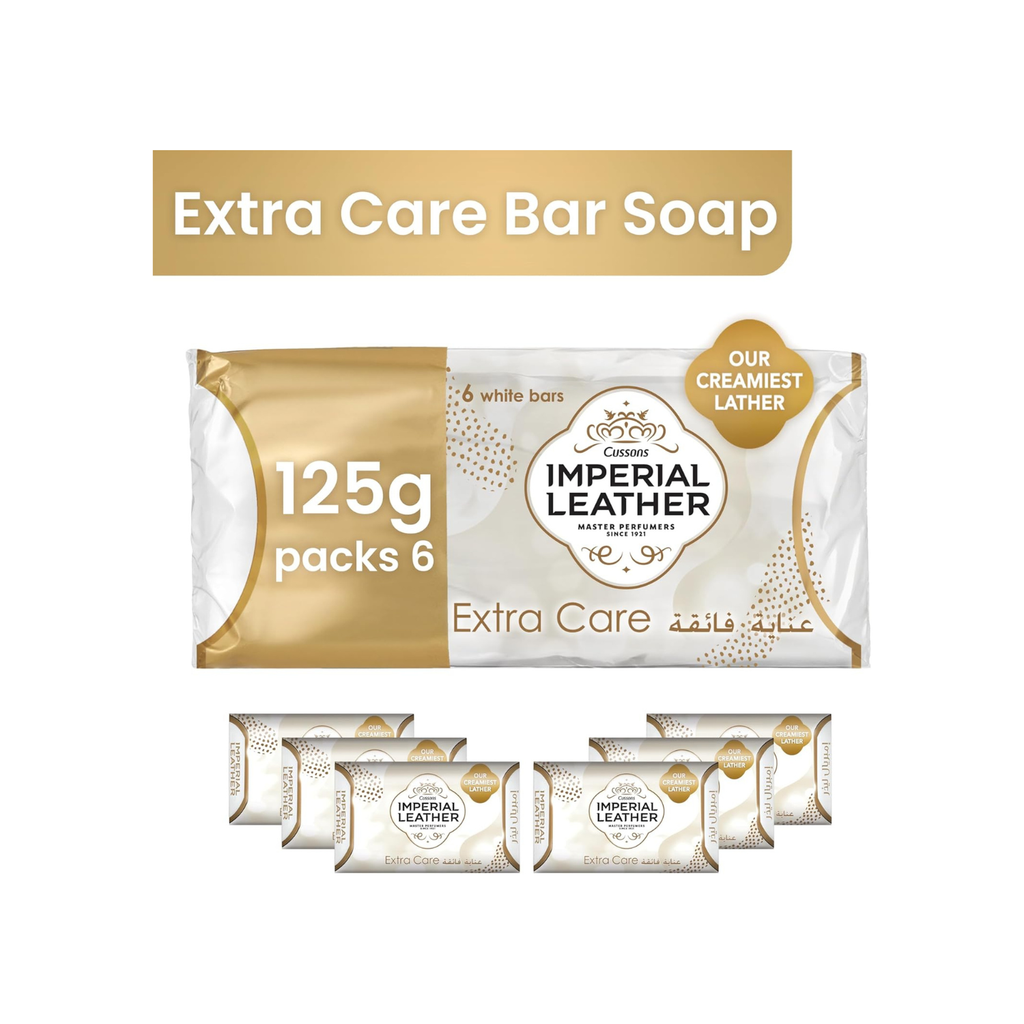Imperial Leather Soap (Extra Care) Pack of 6, 125g