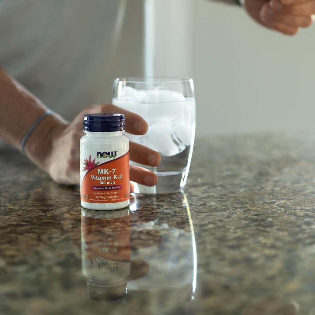 Now Foods Vitamin K-2 (Mk7) 100 Mcg 60 Veg Capsules