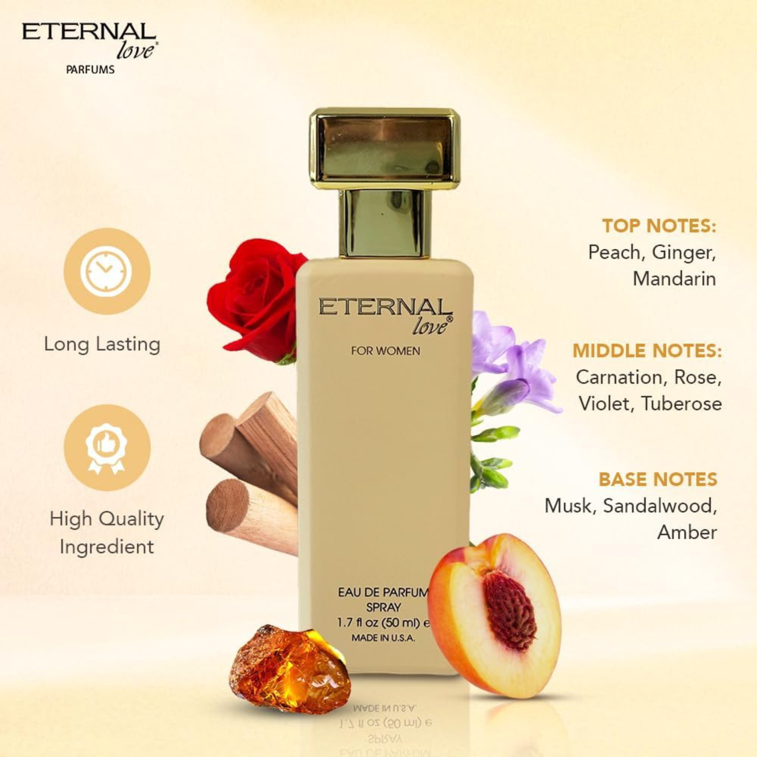 Eternal Love for Women 50 ml Eau De Parfum Spray