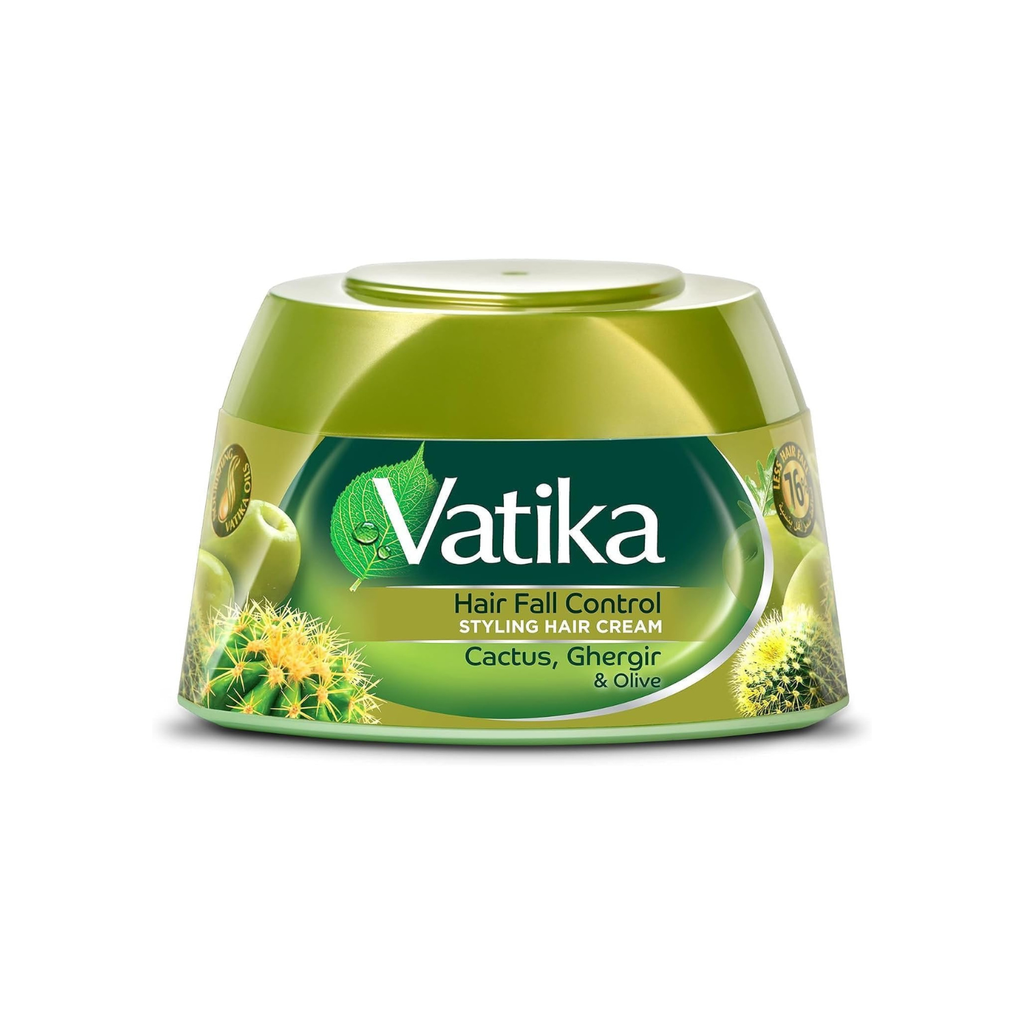 Vatika Naturals Anti-Hair Fall Conditioner Cream - Enriched With Ghergir, Cactus & Olive - Strengthens & Nourishes Weak Hair - 140 ml