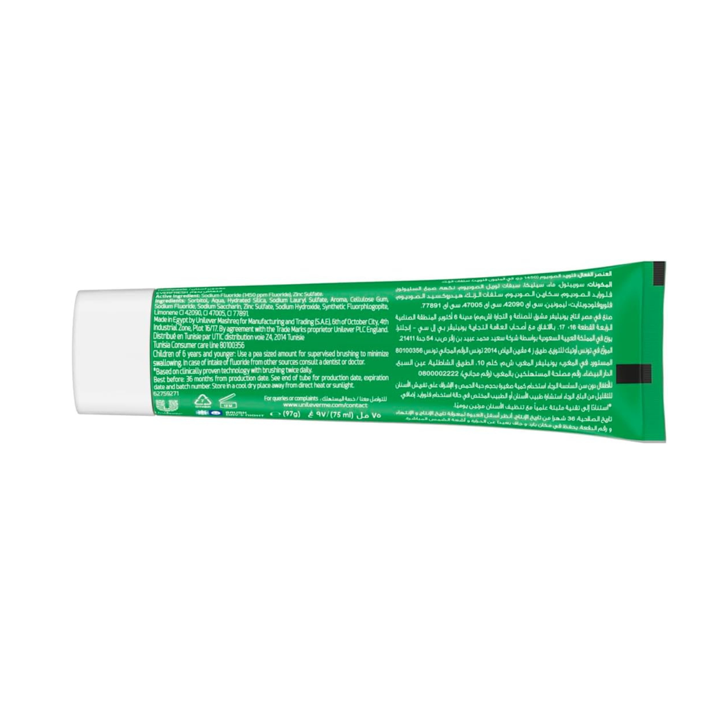Closeup Triple Fresh Gel Toothpaste, Menthol Fresh, for 24HR fresh breath, 75ml x 4