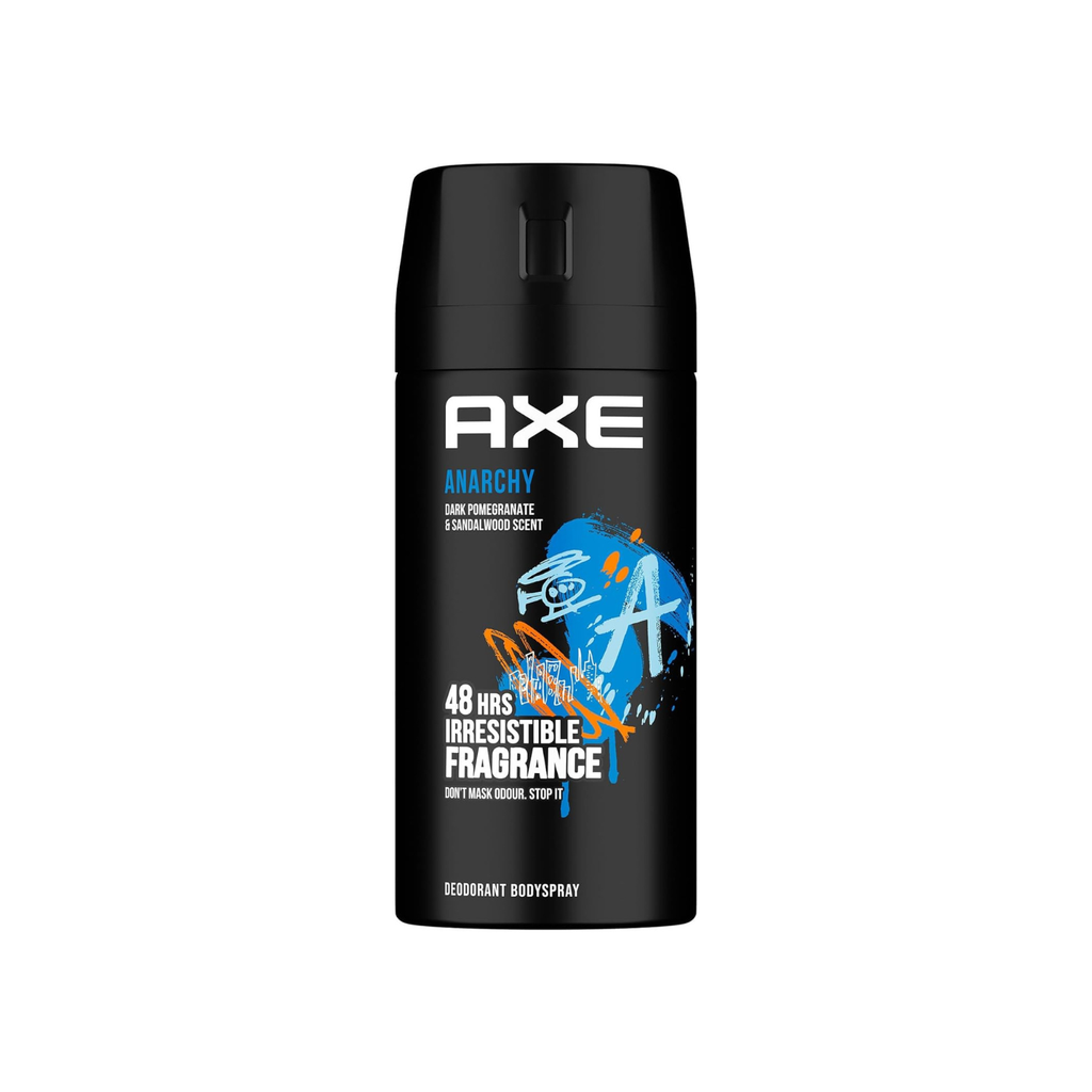 Axe Mini Men Deodorant Body Spray, Anarchy, 48 hours of irresistible fragrance, 120ml