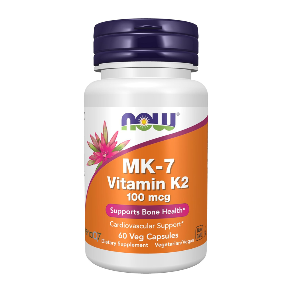 Now Foods Vitamin K-2 (Mk7) 100 Mcg 60 Veg Capsules