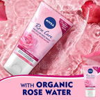 NIVEA Face Wash Micellar, Rose Care with Organic Rose, All Skin Types, 150ml - Package Design May Vary