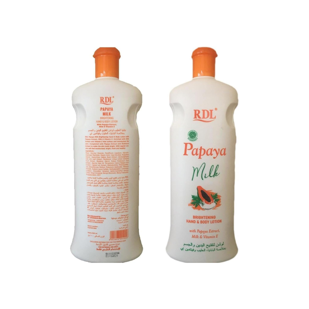 RDL Papaya milk brightening hand and body lotion 600ml