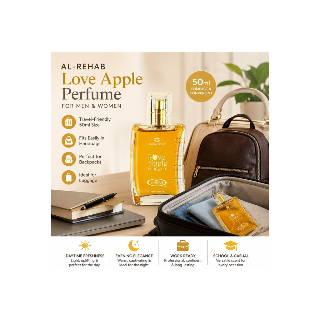 Al Rehab perfumes Love Apple Spray - Eau De Parfum Natural Spray (50ml/1.65fl.oz.) by Al-Rehab