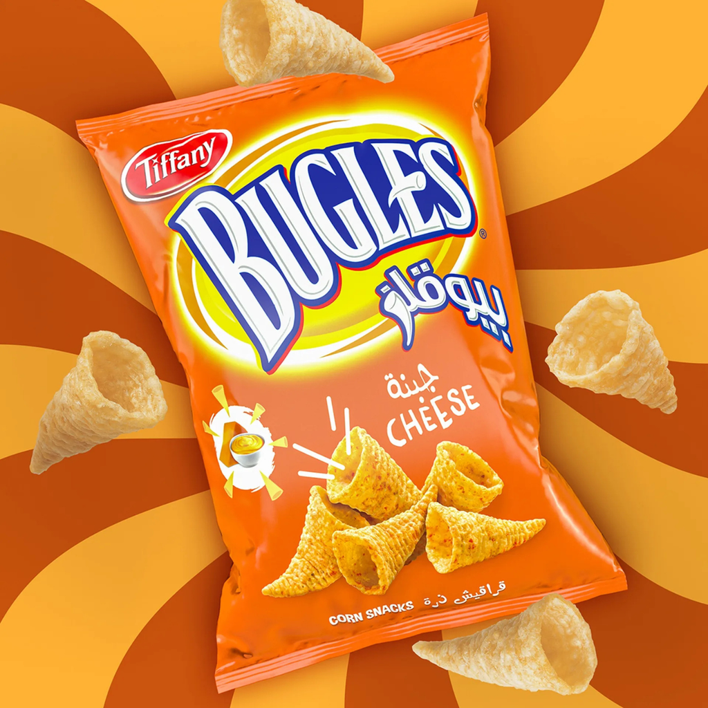 Tiffany Bugles Cheese Corn Snacks 22 x 10.5 g