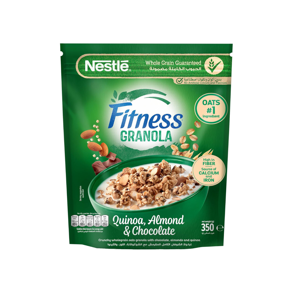 Fitness Nestle Fitness Breakfast Cereal Granola Clusters With Quinoa Almonds & Chocolate 350g