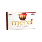 Merci Chocolate, Assorted Premium European Chocolates 400g, 7 Flavors, Perfect for Gifting and Sharing, Made with Carefully Selected Ingredients