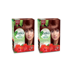 Vatika Naturals Henna Hair Color 6 X 10 g (pack of 2) | Burgundy Color for Healthy & Nourished Hairs | Ammonia Free | For Women