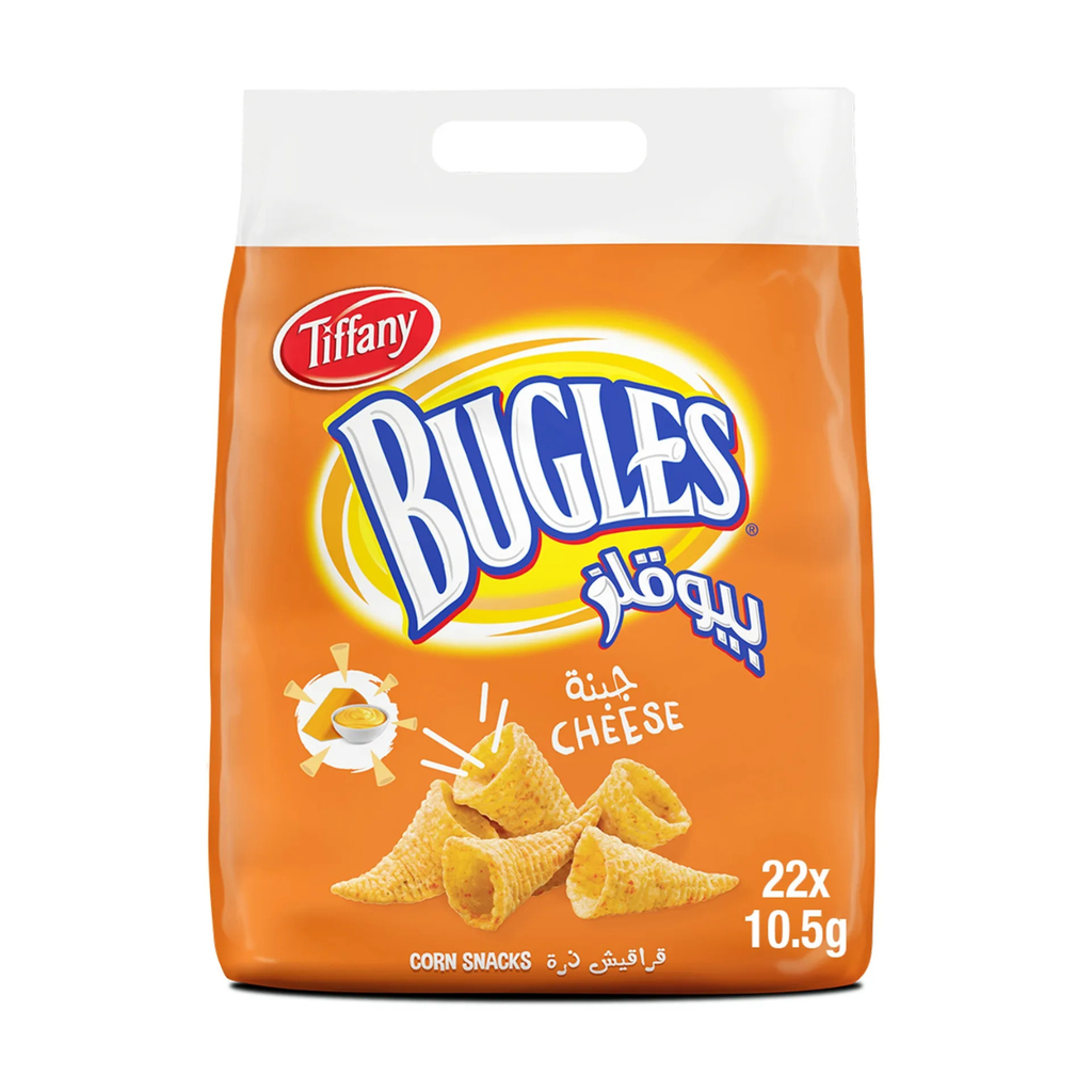 Tiffany Bugles Cheese Corn Snacks 22 x 10.5 g