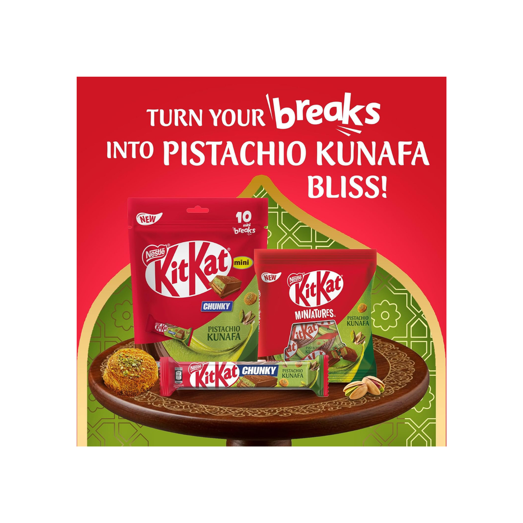 KitKat Chunky in Pistachio Kunafa Chocolate Bar (41g)