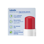NIVEA LABELLO Lip Balm, Moisturising Lip Care, Strawberry Shine, 4.8g