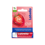 NIVEA LABELLO Lip Balm, Moisturising Lip Care, Strawberry Shine, 4.8g
