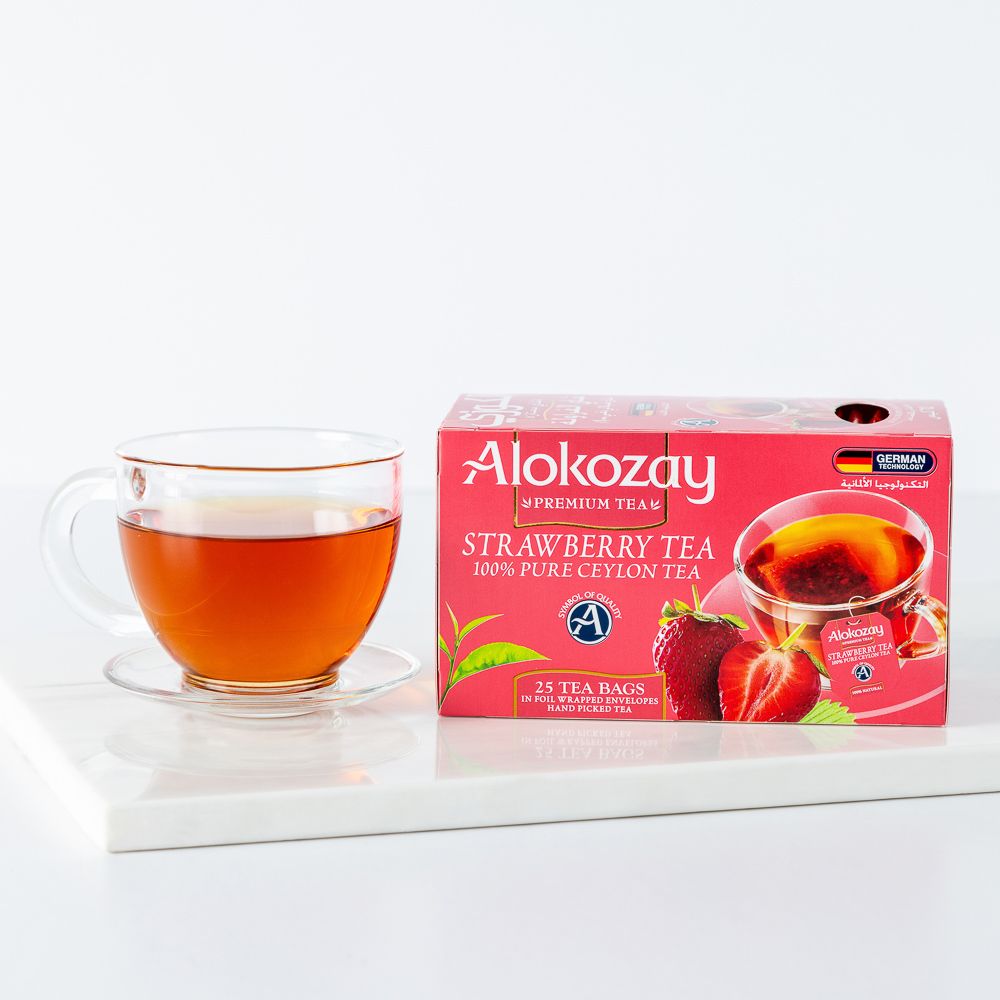 Alokozay Strawberry Tea - 25 Tea Bags