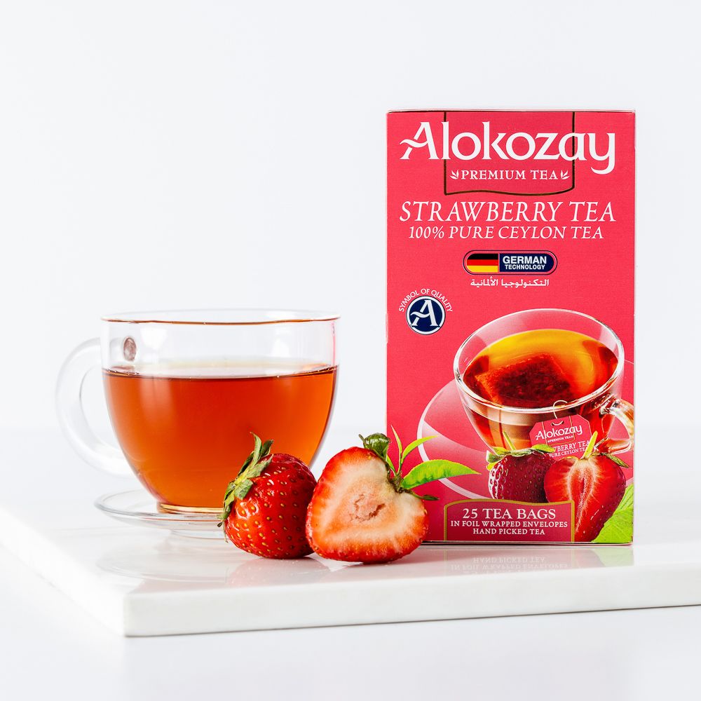 Alokozay Strawberry Tea - 25 Tea Bags