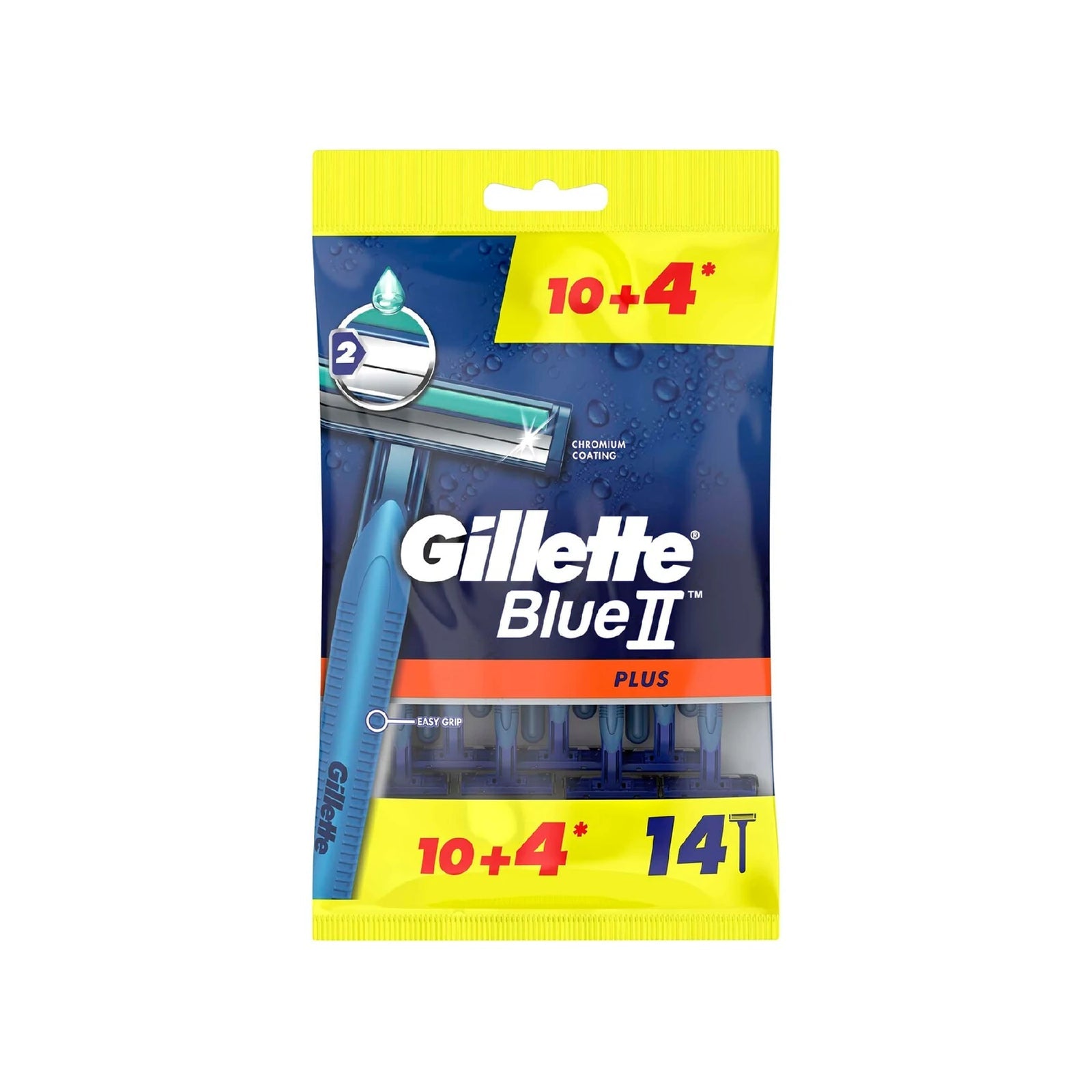 Gillette Blue 2 Plus Razor 10+4 Pieces